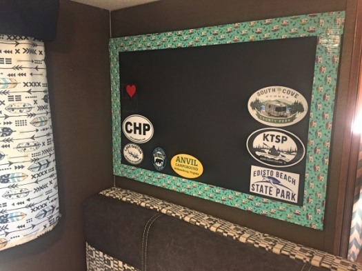 Easy to Make Travel Sticker Boards for Campers